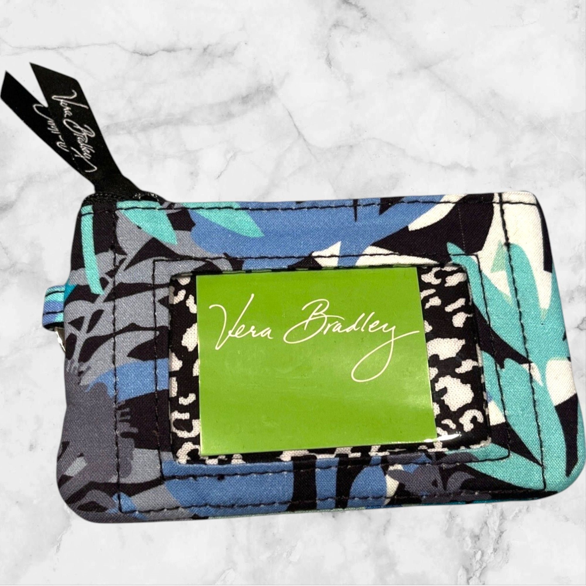 Vera Bradley Zip Id Case and Lanyard in Camofloral 4541