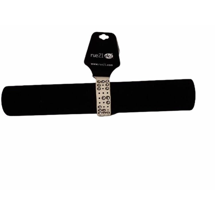 Rue21 Women's White Studded Bracelet Fashion Jewelry Snap Closure