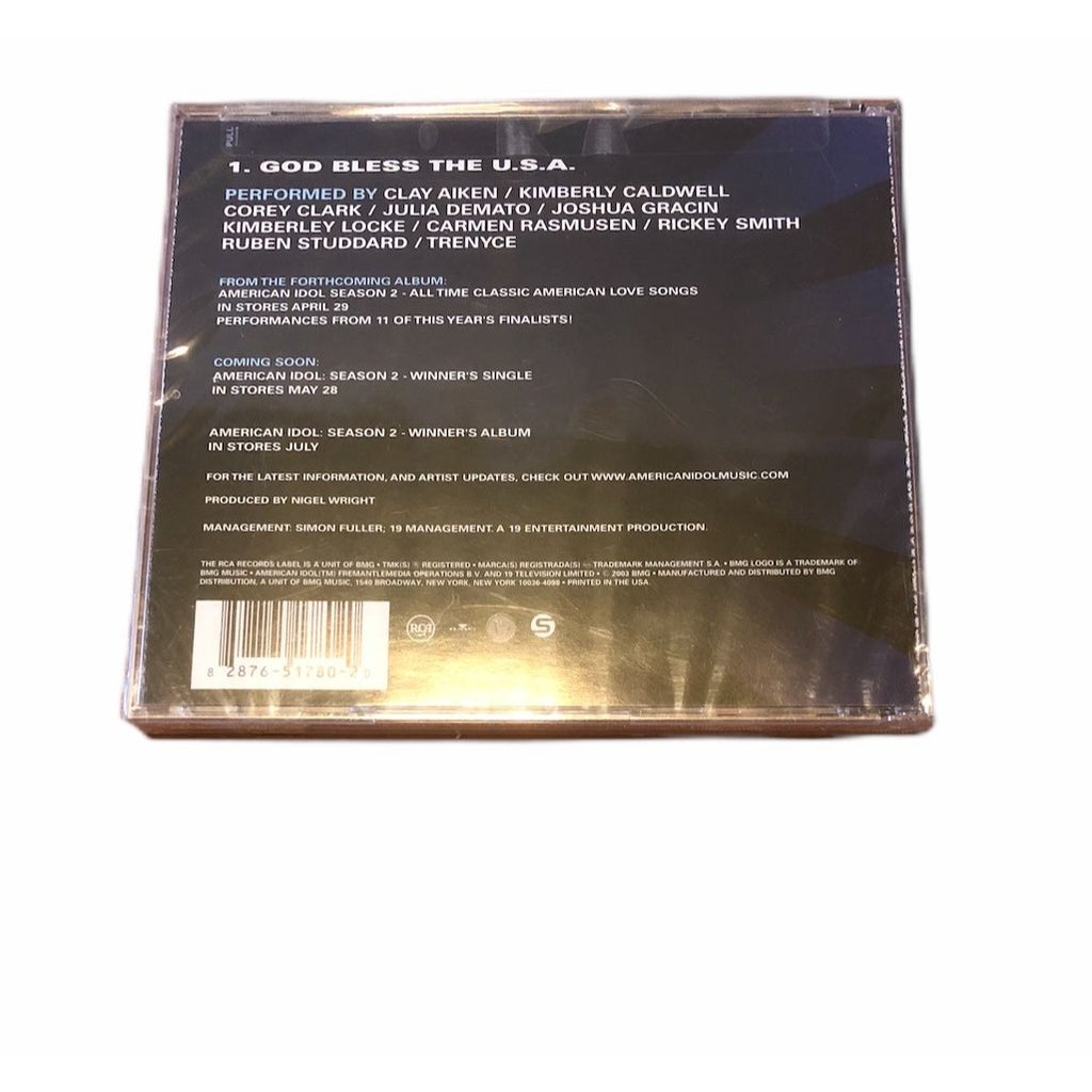 American Idol Finalists: God Bless The U.S.A. [Single] CD Audio 2003 New Sealed