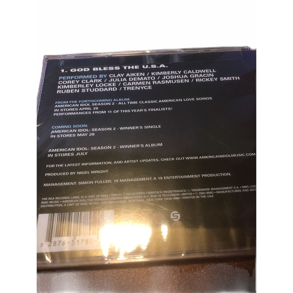 American Idol Finalists: God Bless The U.S.A. [Single] CD Audio 2003 New Sealed