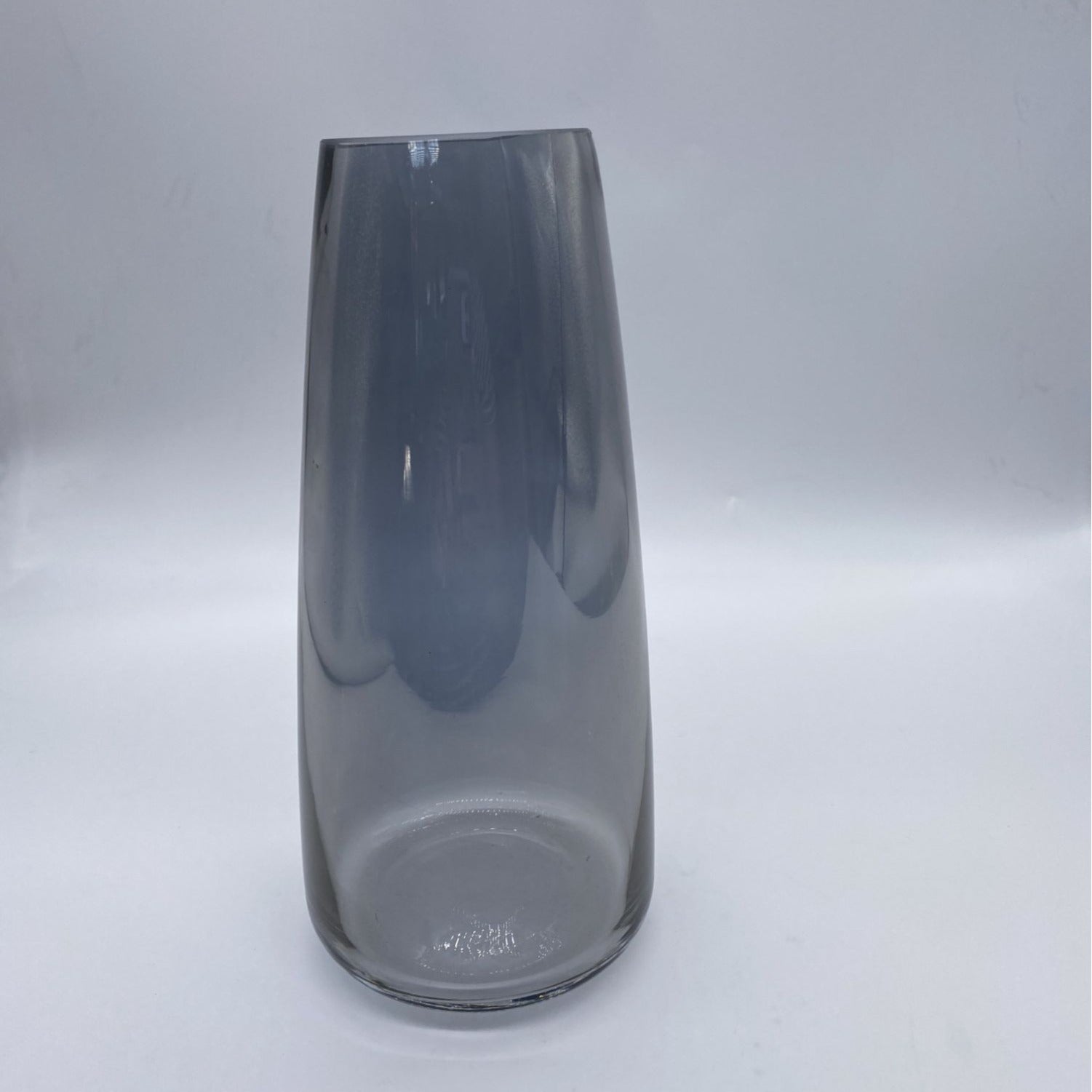 Petite Glass Vase In Symphony Soot Black Elegant Decorative Accent