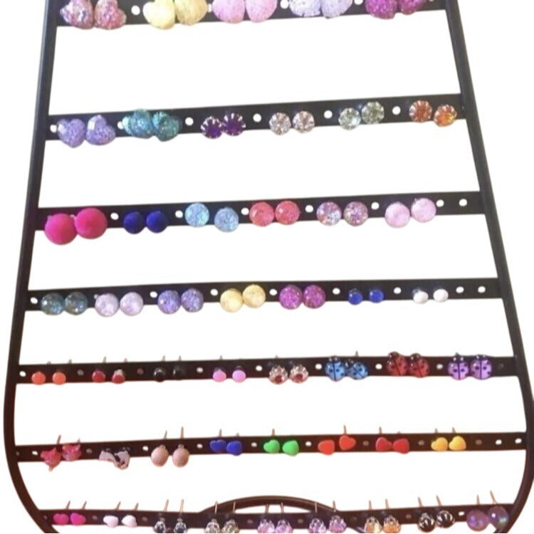 Women's Random Fashion Stud Earrings Lot of 50 Pairs Mixed Styles Colors Girls