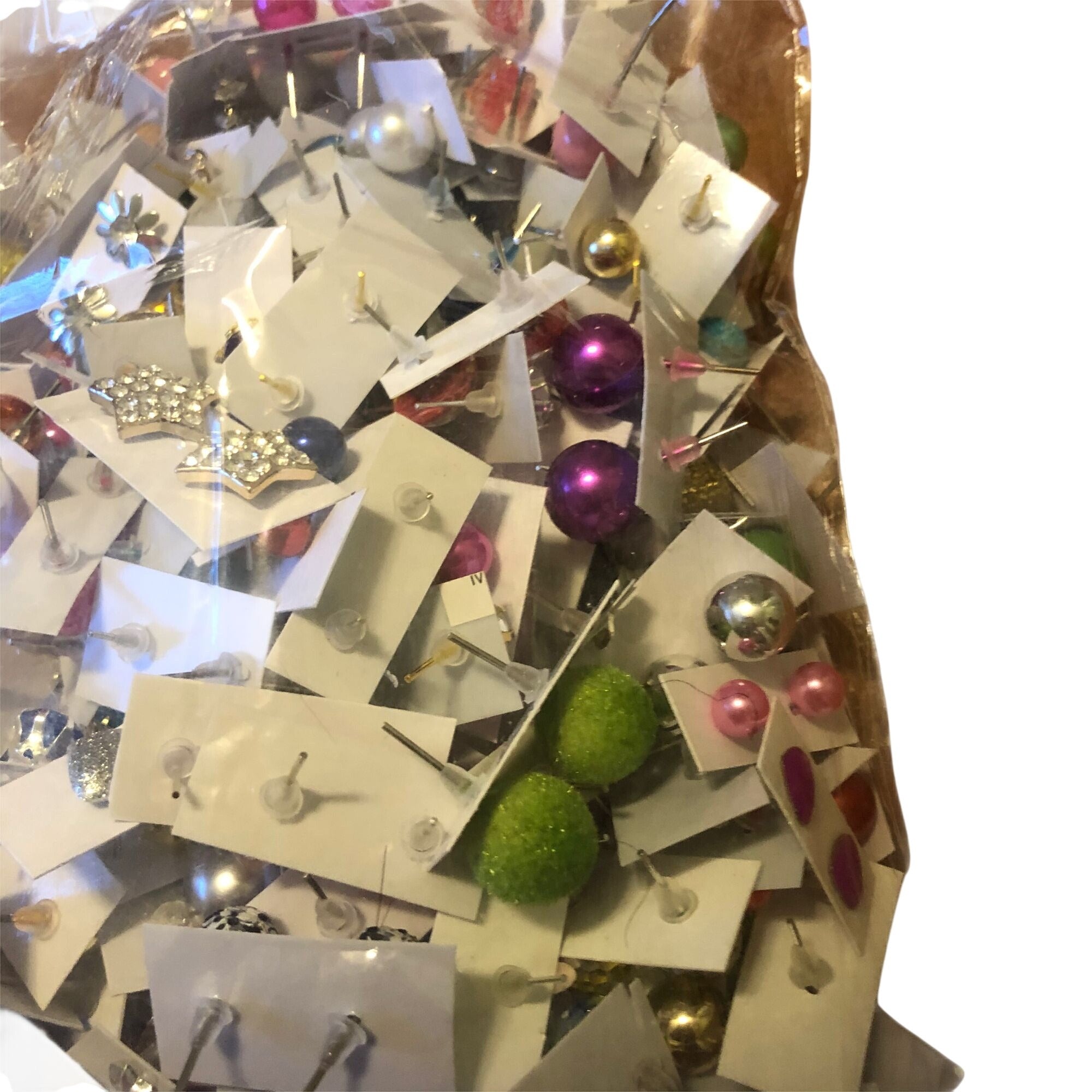 Women's Random Fashion Stud Earrings Lot of 50 Pairs Mixed Styles Colors Girls