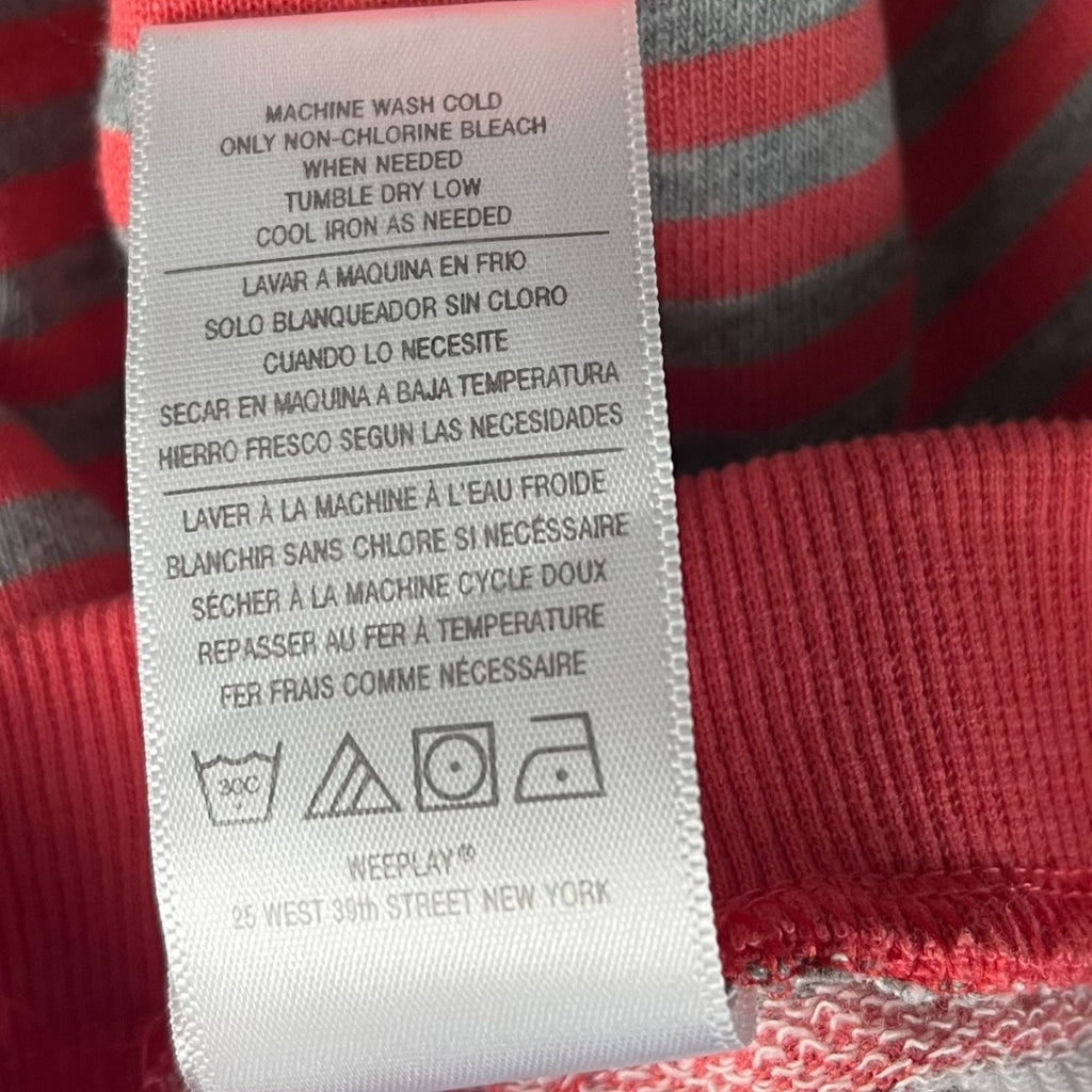 Sterling Baby Girl Striped Cotton Shorts Pink/Gray Size NB Soft & Comfortable