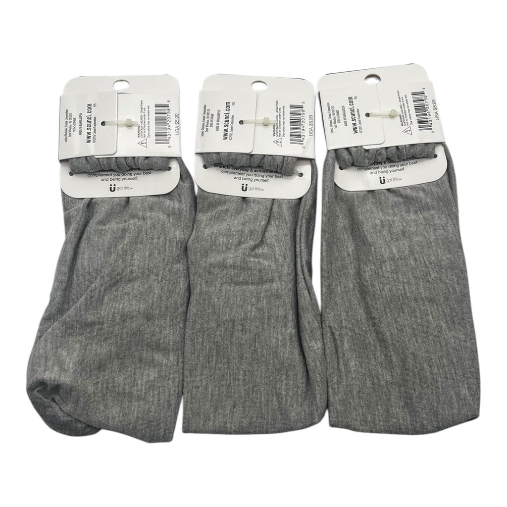 3X Scunci Everyday & Active Braided Luxury Headwrap Headbands Gray Pink Stylish