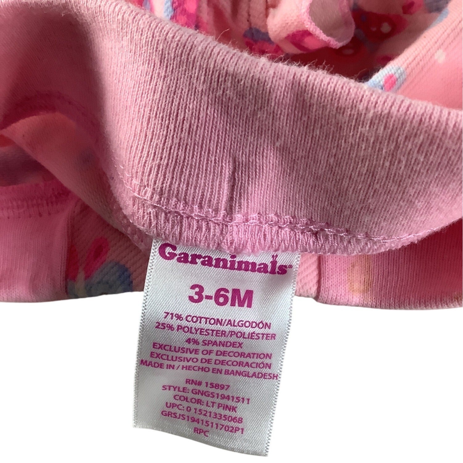 Garanimals Baby Girl 2 Pc Shorts Set 3-6M Butterfly & Polka Dot Prints