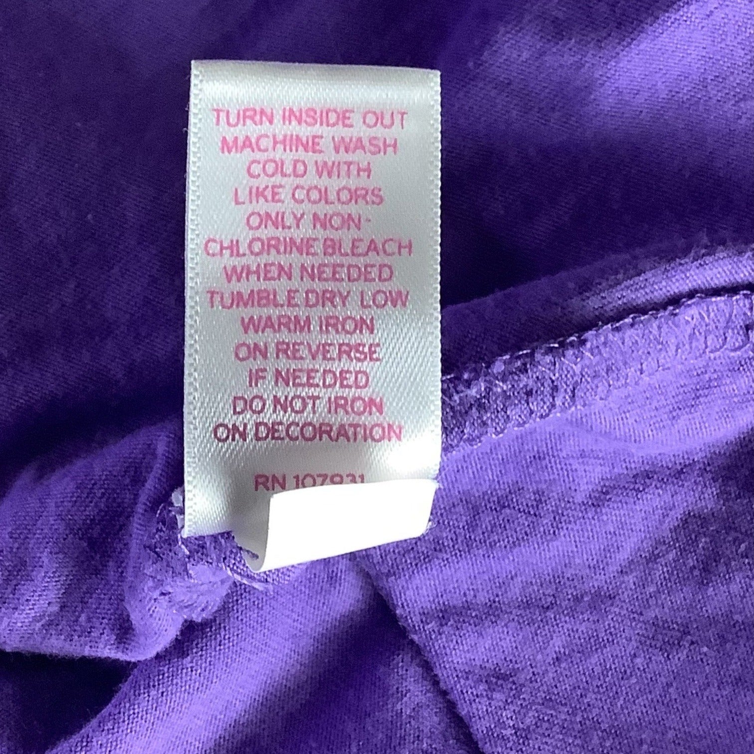 Justice Girls Long Sleeve Purple Shirt Size 18 Sequined Front White Sleeves