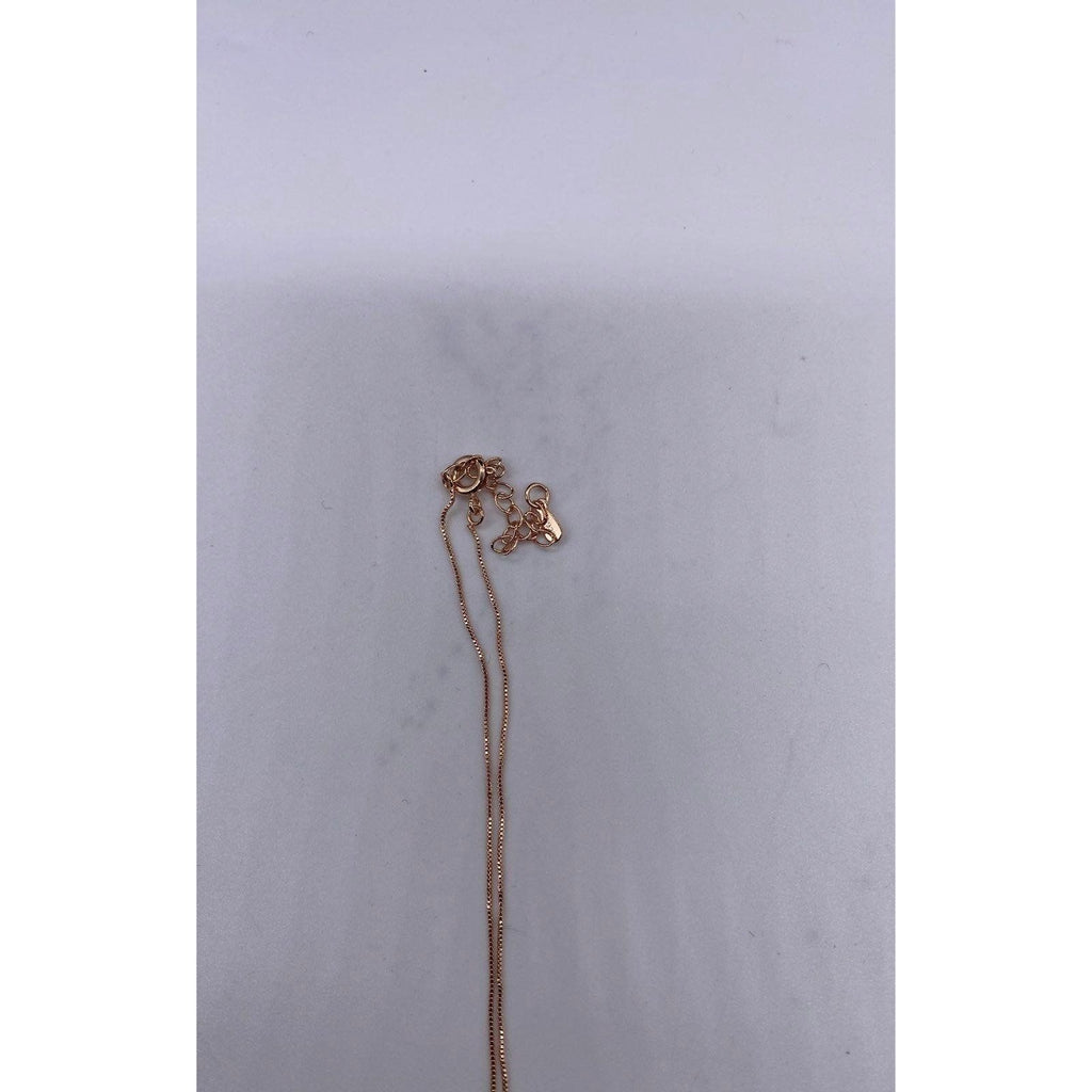 Penta Crystal Bar Charm Necklace Rose Gold  Adjustable Chain Women's Jewelry