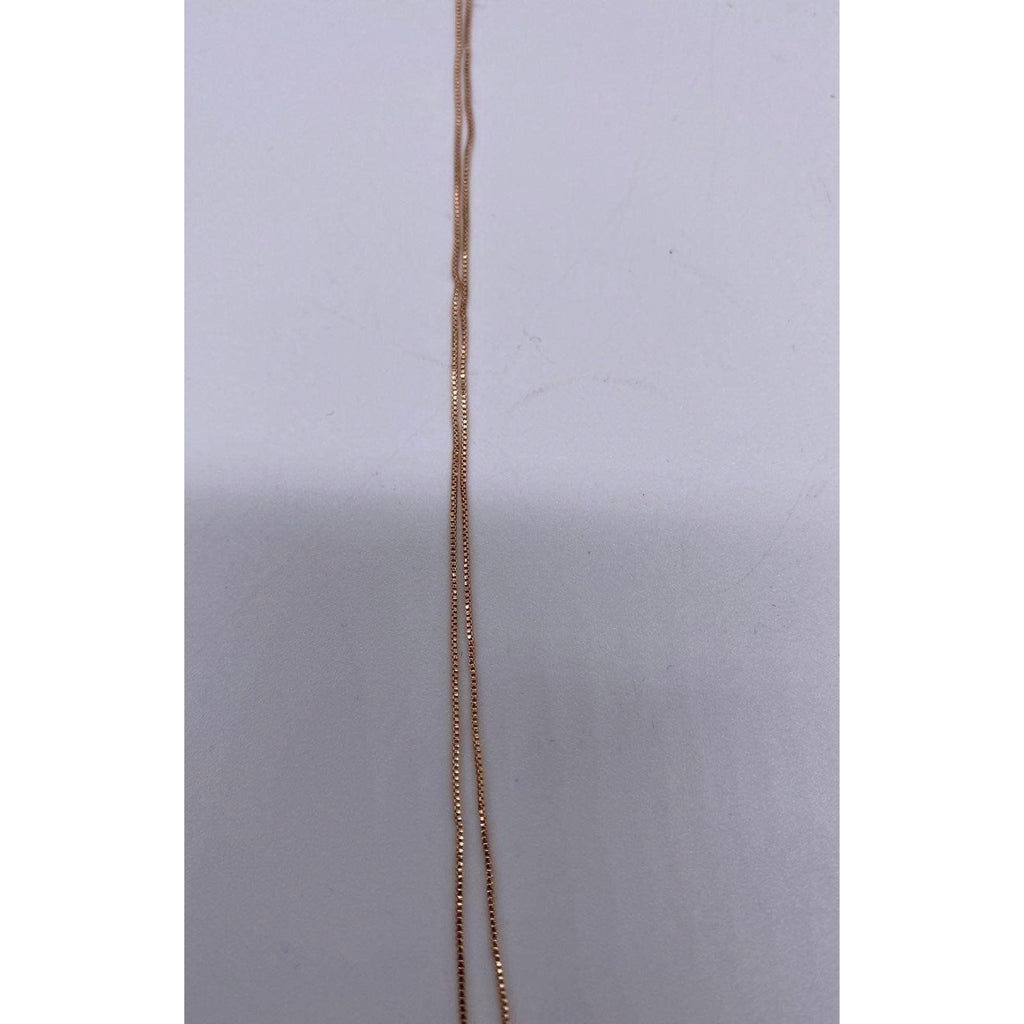 Penta Crystal Bar Charm Necklace Rose Gold  Adjustable Chain Women's Jewelry