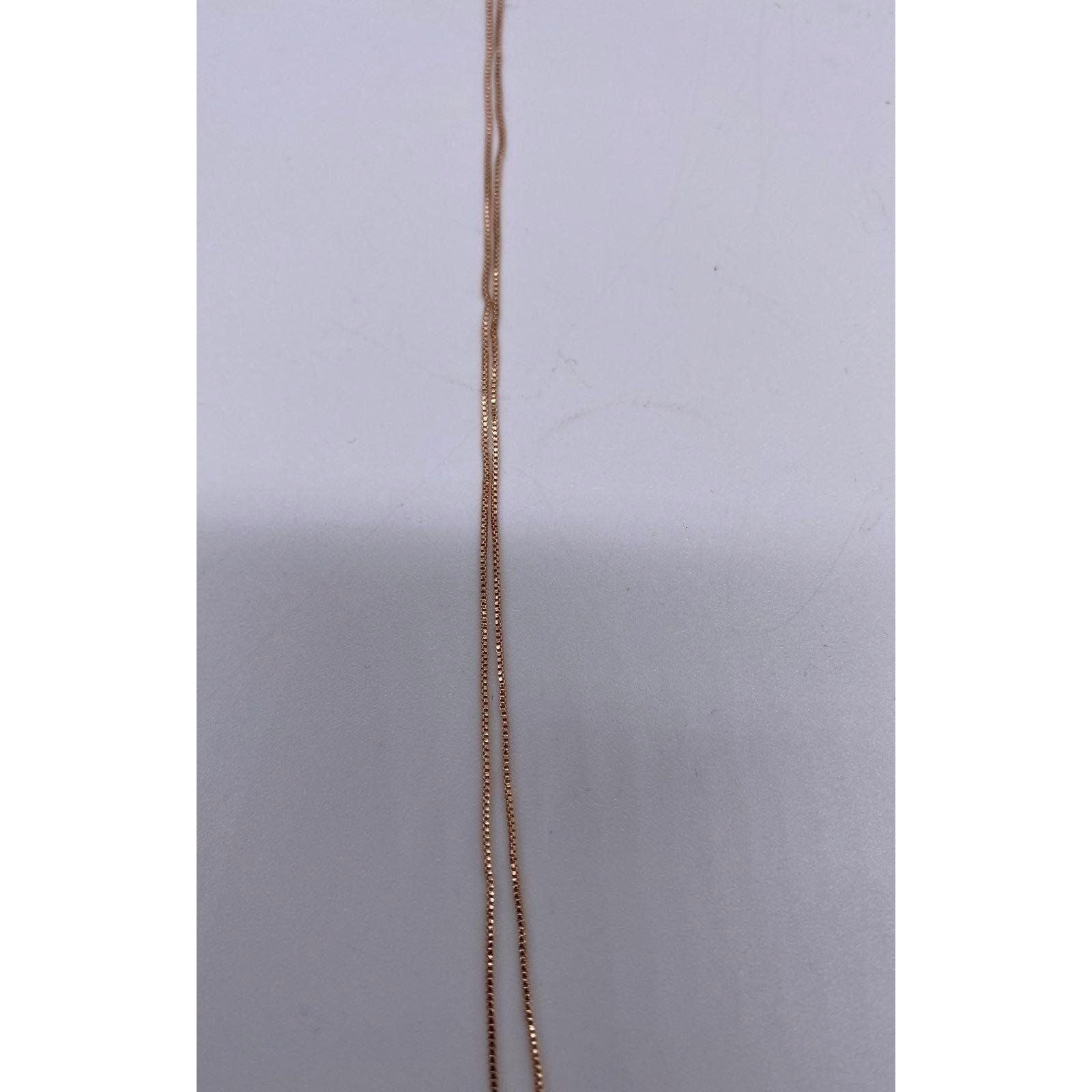 Penta Crystal Bar Charm Necklace Rose Gold  Adjustable Chain Women's Jewelry