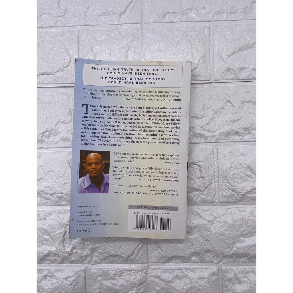 The Other Wes Moore: One Name Two Fates By Wes Moore 2010 Paperback