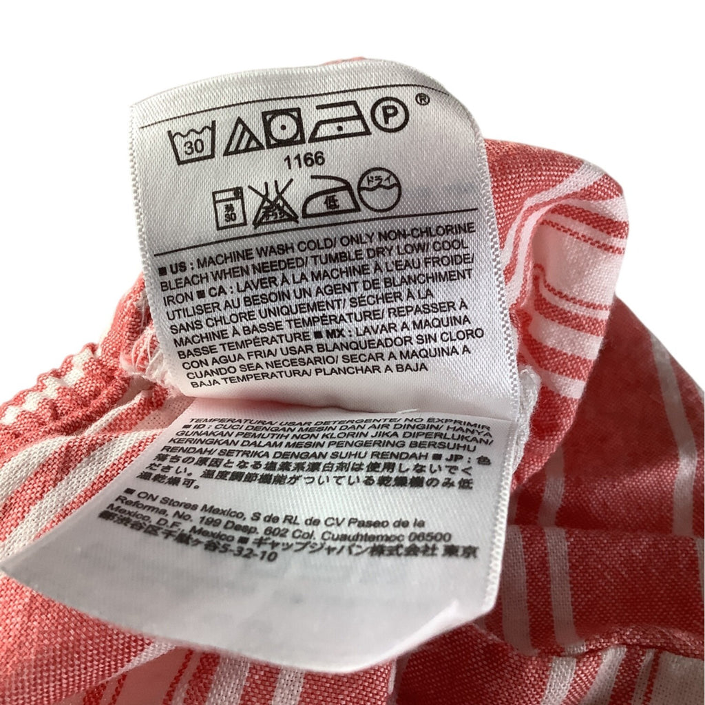 Old Navy Baby Girl Striped Bloomers Diaper Cover Size 0-3M Pink White Cotton