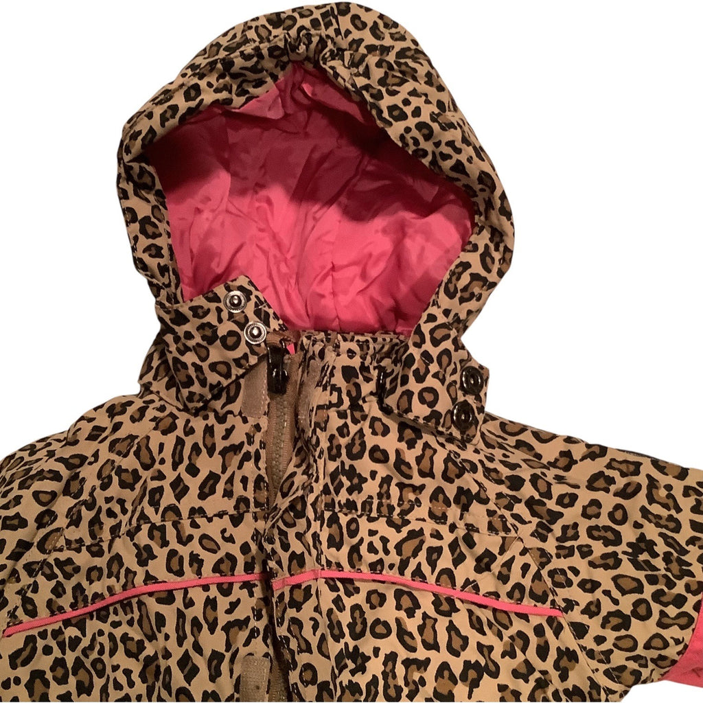 The Childrens Place Baby Girls Leopard Print Coat Size 6-9M Thermolite Insulation