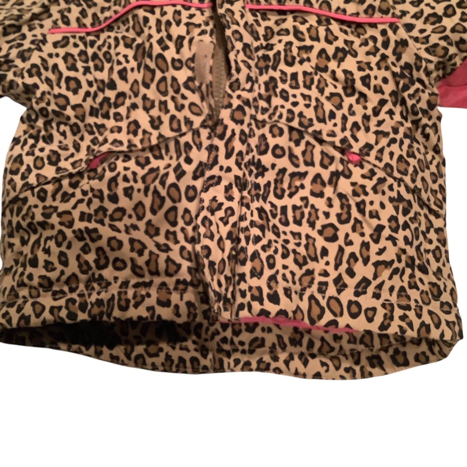 The Childrens Place Baby Girls Leopard Print Coat Size 6-9M Thermolite Insulation