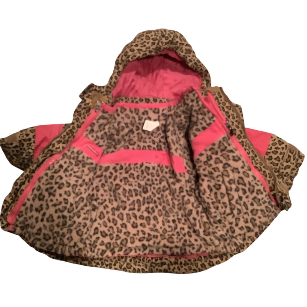 The Childrens Place Baby Girls Leopard Print Coat Size 6-9M Thermolite Insulation
