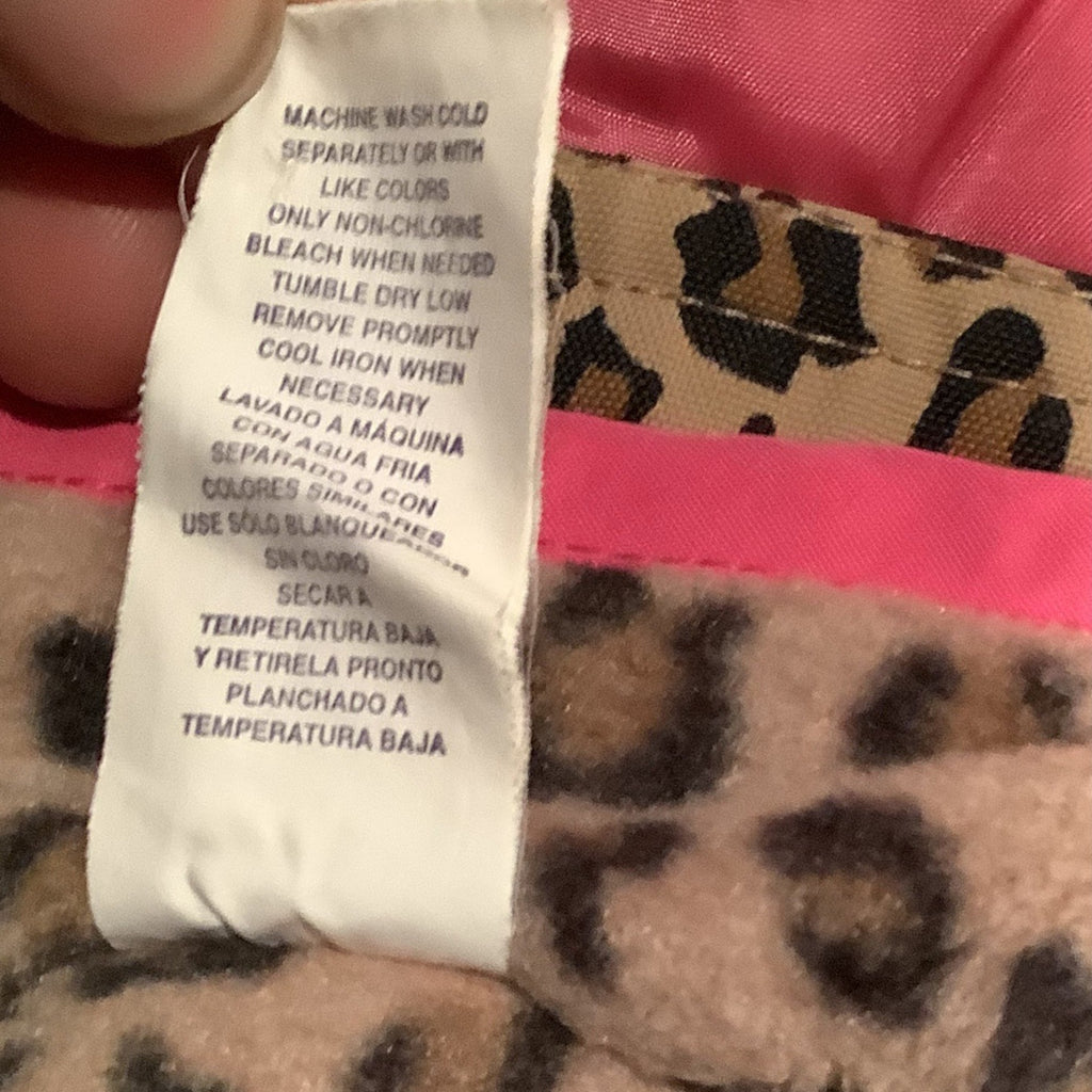 The Childrens Place Baby Girls Leopard Print Coat Size 6-9M Thermolite Insulation