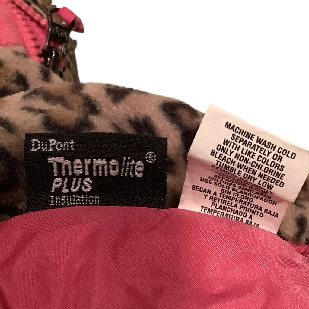 The Childrens Place Baby Girls Leopard Print Coat Size 6-9M Thermolite Insulation