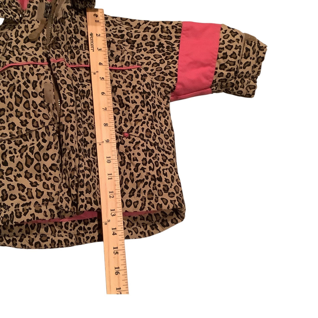The Childrens Place Baby Girls Leopard Print Coat Size 6-9M Thermolite Insulation