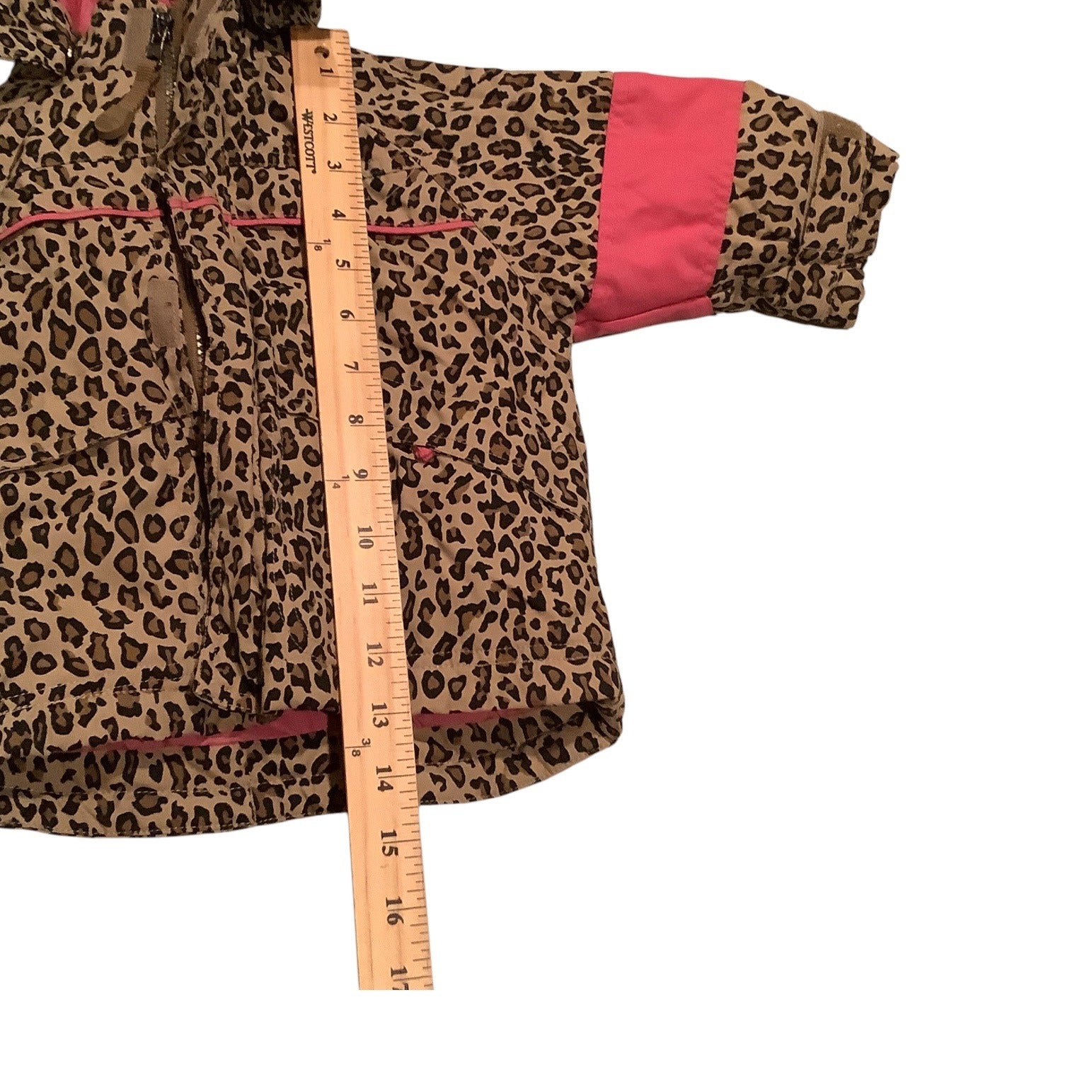 The Childrens Place Baby Girls Leopard Print Coat Size 6-9M Thermolite Insulation