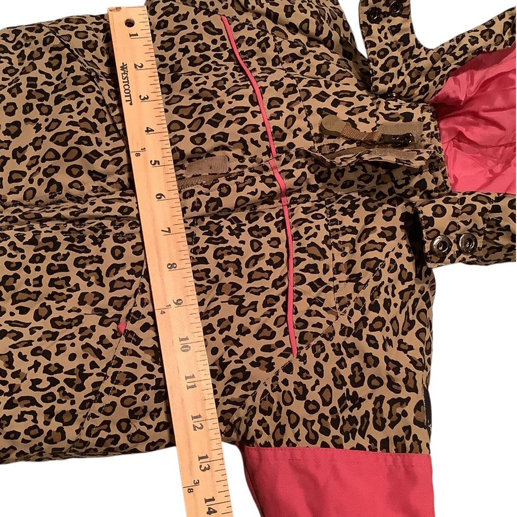 The Childrens Place Baby Girls Leopard Print Coat Size 6-9M Thermolite Insulation