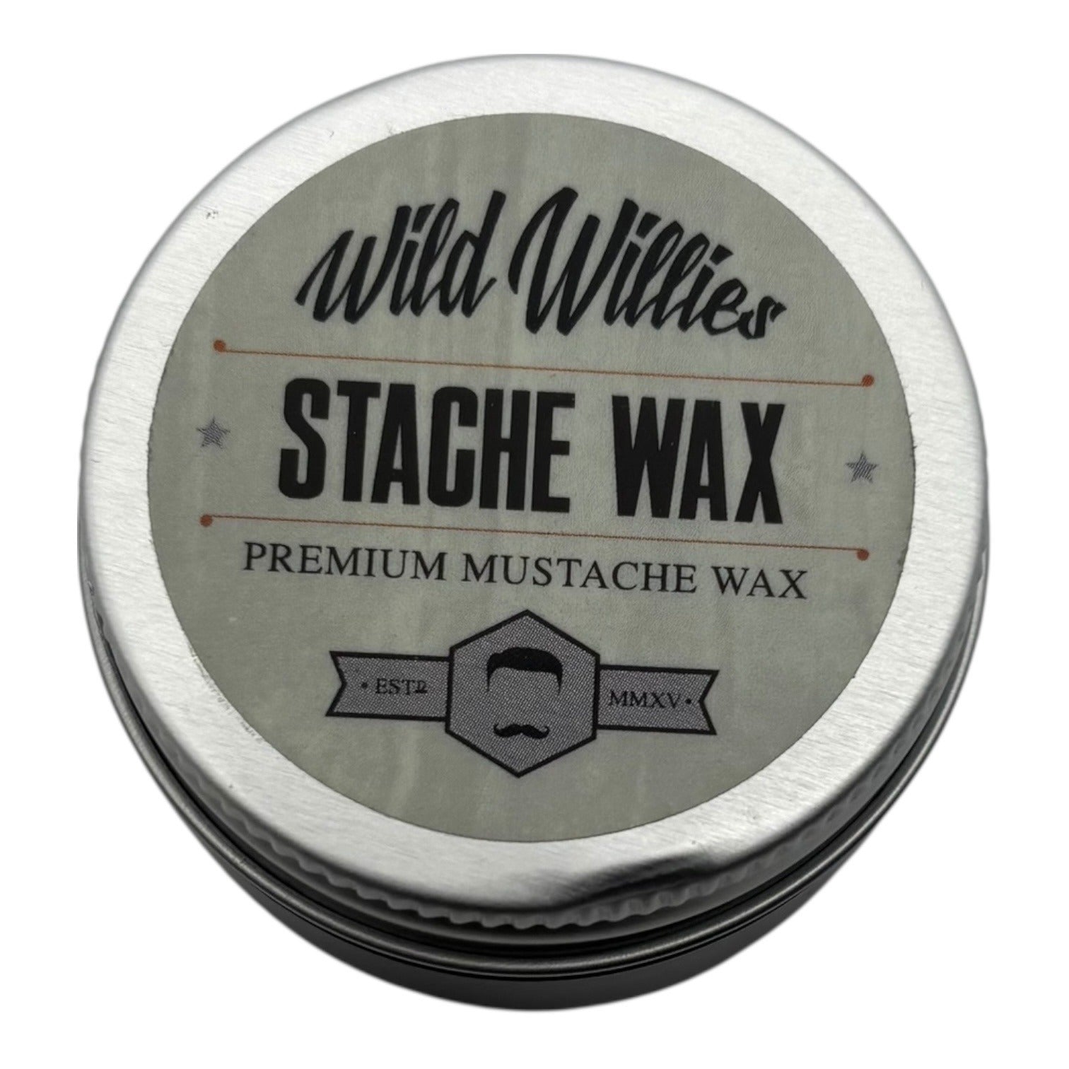 Wild Willies Stache Wax Premium Mustache Wax Style & Hold 1 oz Tin Grooming Accessory