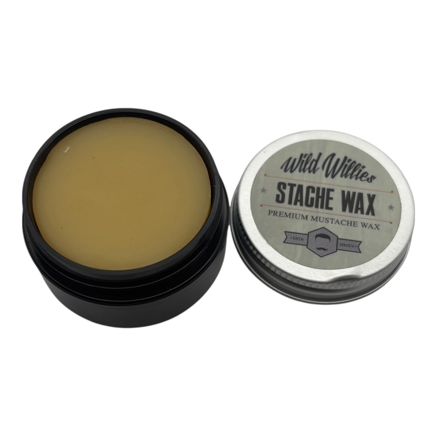 Wild Willies Stache Wax Premium Mustache Wax Style & Hold 1 oz Tin Grooming Accessory