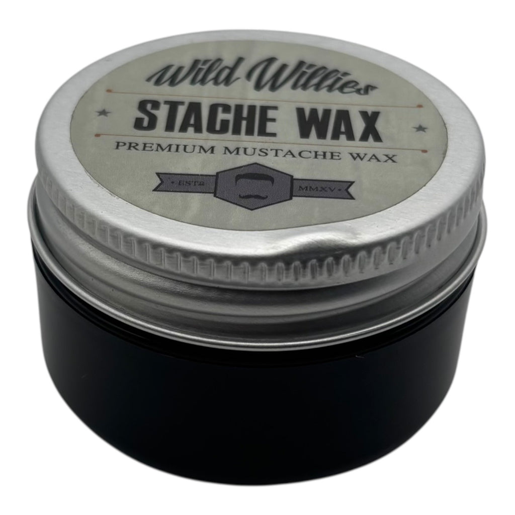 Wild Willies Stache Wax Premium Mustache Wax Style & Hold 1 oz Tin Grooming Accessory