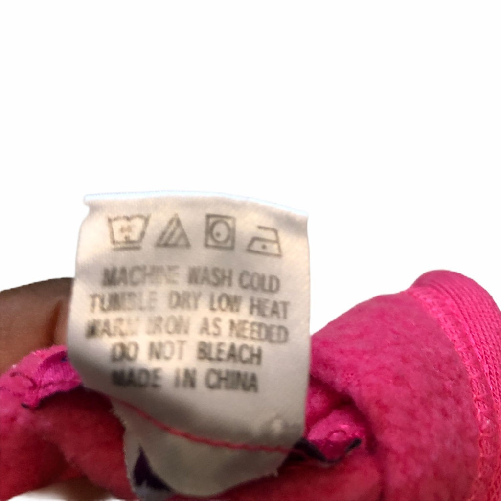 Coney Island Baby Girls Pink Hoodie Jacket Size 12M Heart Zipper Detail