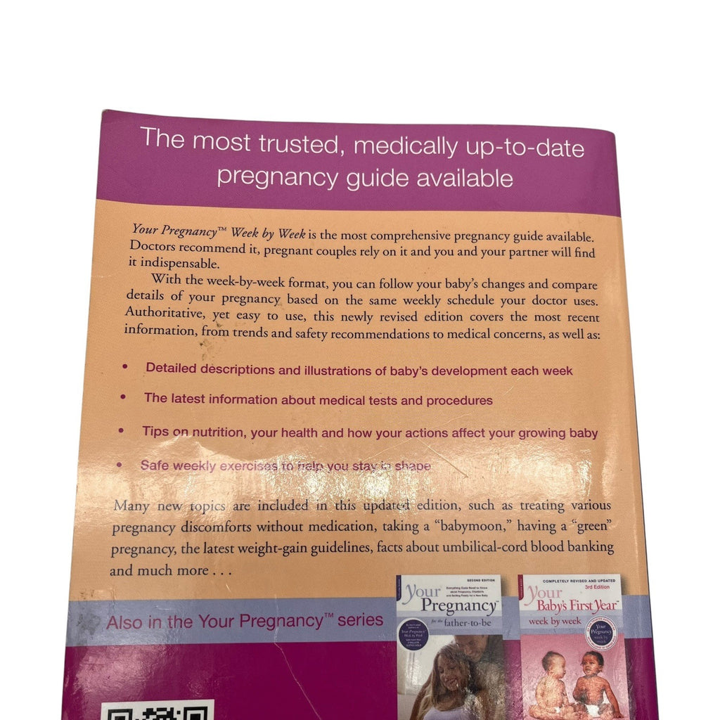 Your Pregnancy Week By Week 7th Edition Paperback Guide By Glade B. Curtis & Judith Schuler