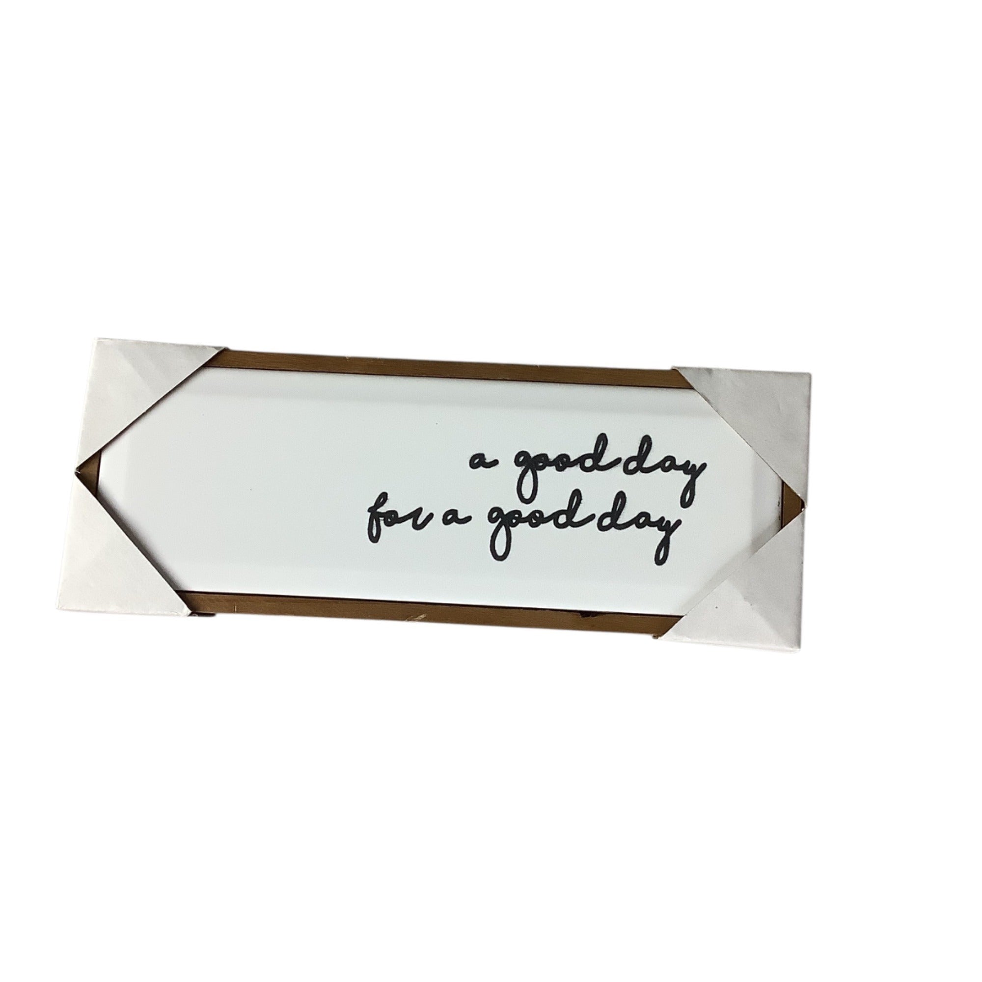 A Good Day For A Good Day Table Wall Decor Plaque 12.4"x4.61" Hobby Lobby MDF