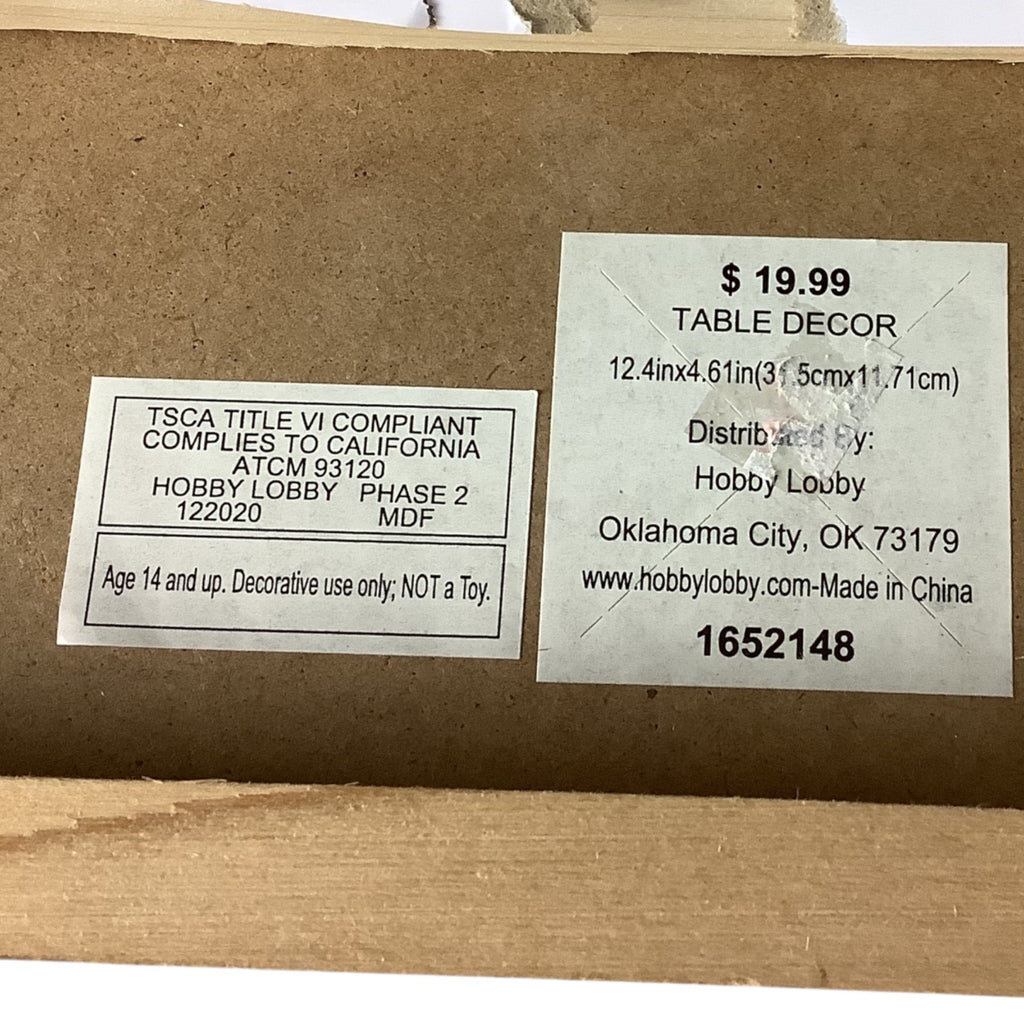 A Good Day For A Good Day Table Wall Decor Plaque 12.4"x4.61" Hobby Lobby MDF