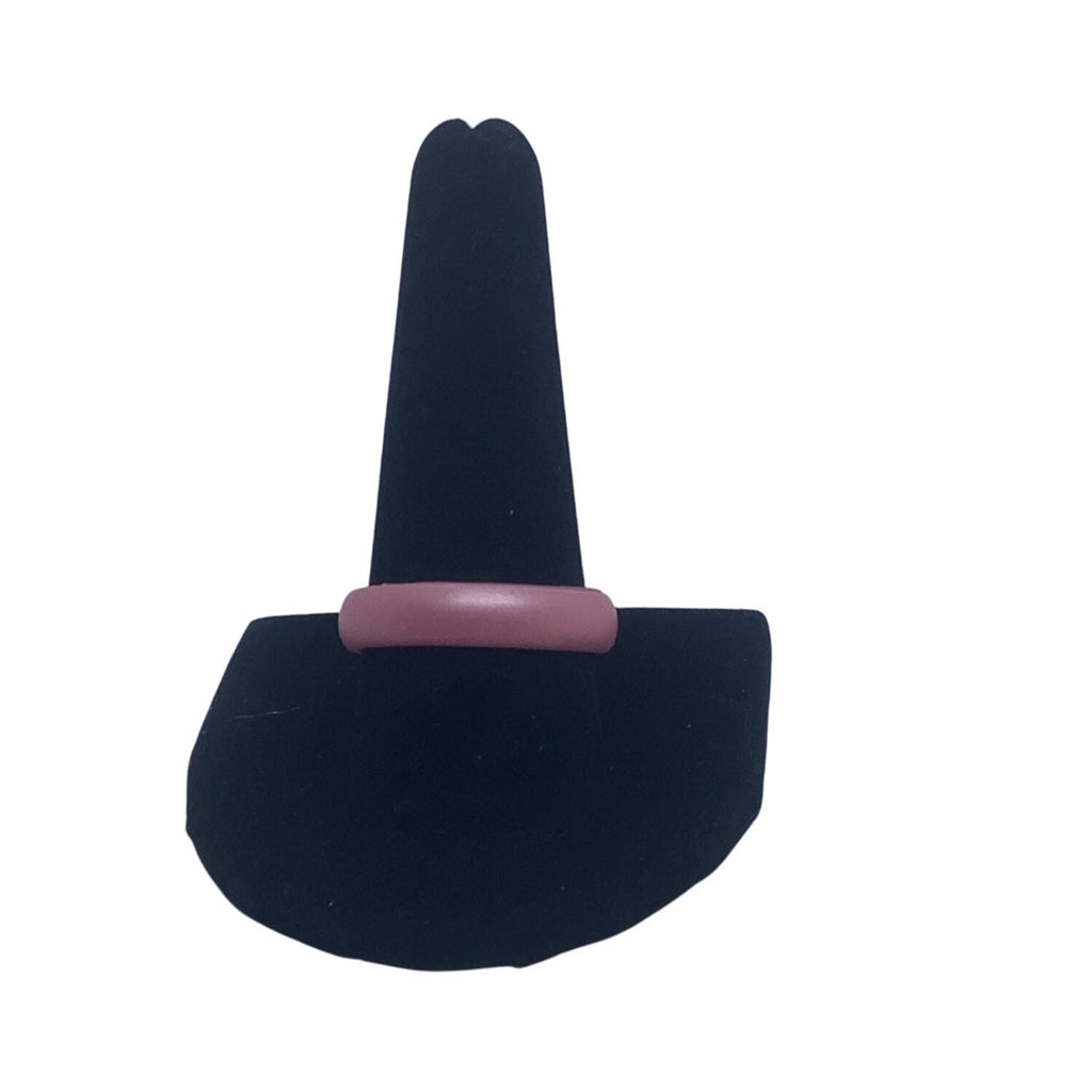 Silicone Wedding Ring Women's Rubber Band Metal Pink Size 11 Fashion Jewelry
