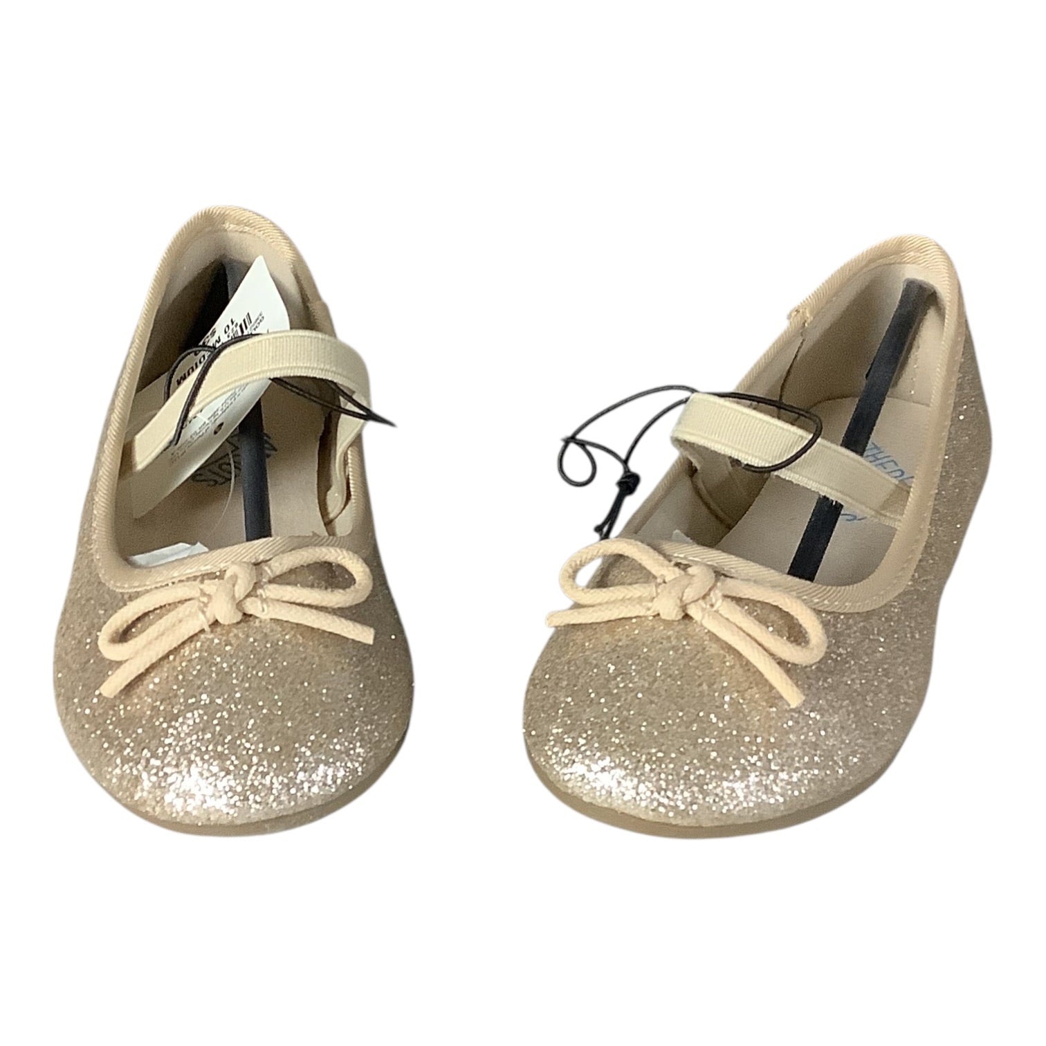 Thereabouts Lil Lexi Toddler Girls Gold Glitter Ballet Flats 2 Sizes Available