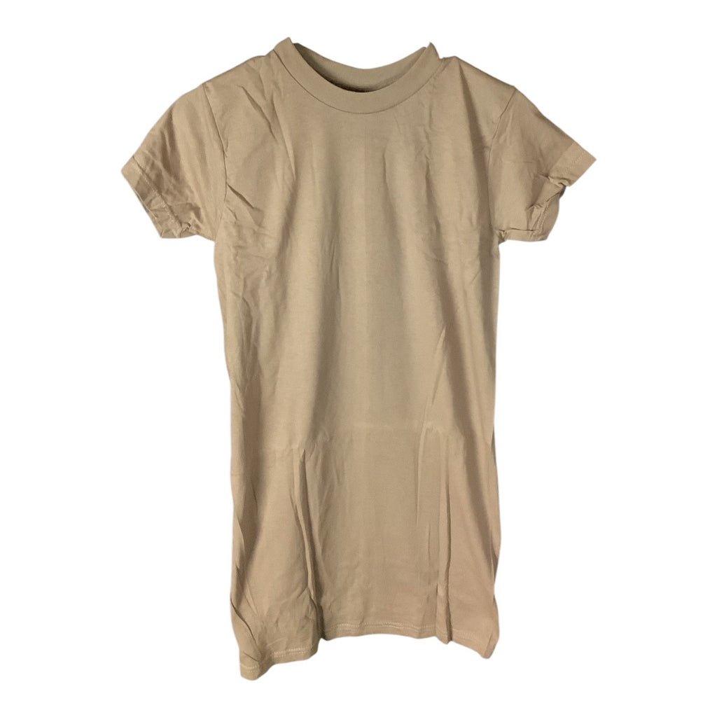 3-Pack DSCP US Army Crew Neck Brown Undershirts Small Cotton Tee Short Sleeve