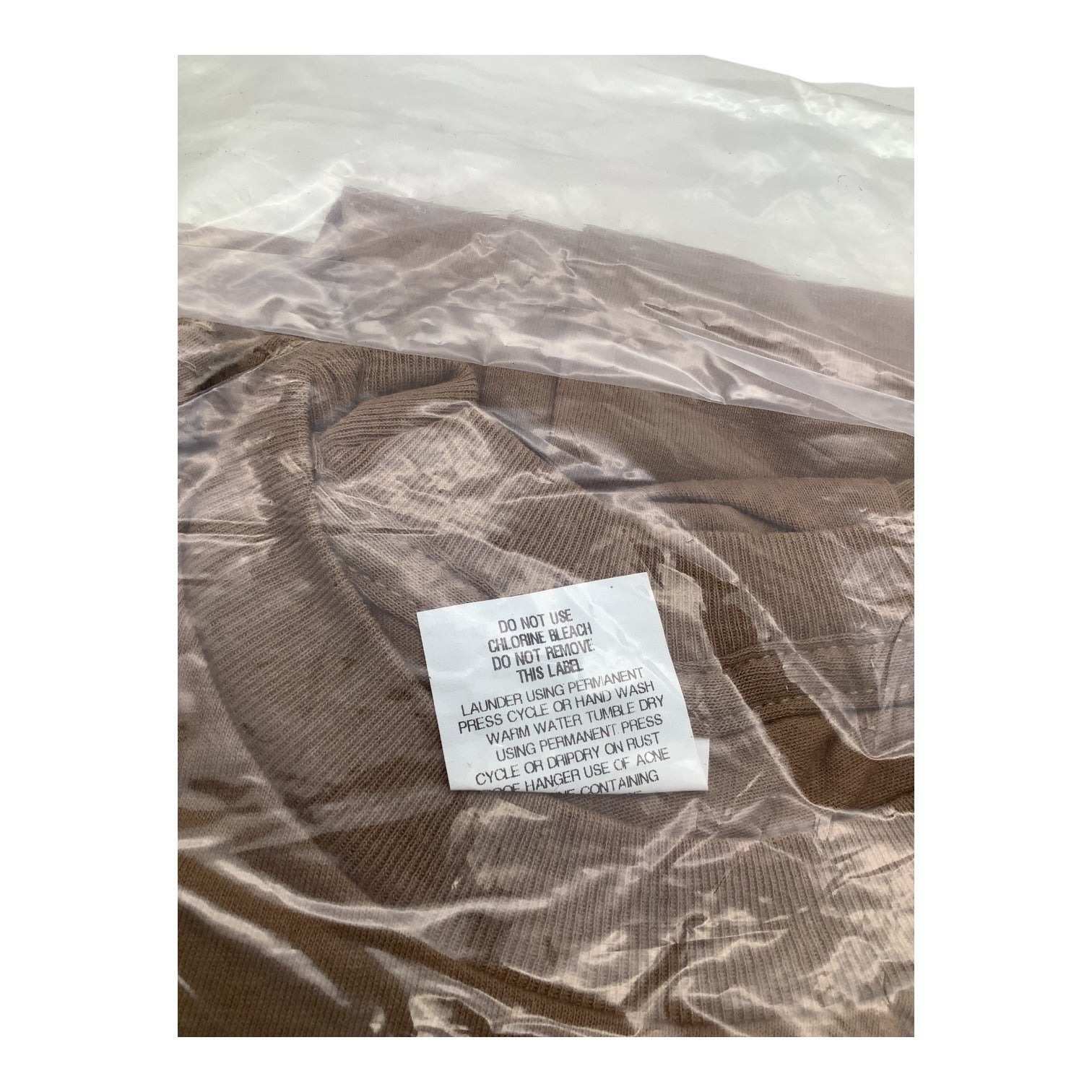 3-Pack DSCP US Army Crew Neck Brown Undershirts Small Cotton Tee Short Sleeve