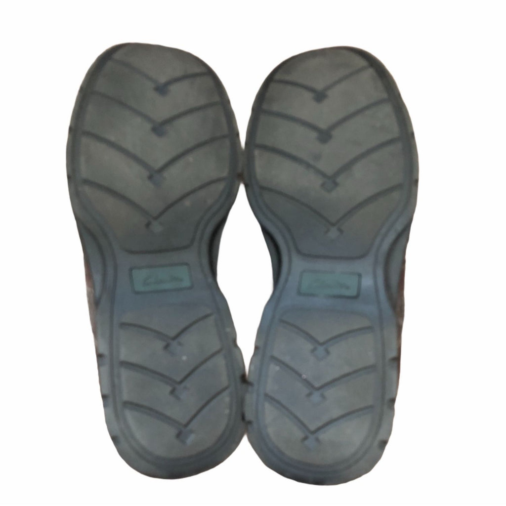 Clarks Espace Mens Size 13M Black Leather Casual Lace Up Oxford Shoes