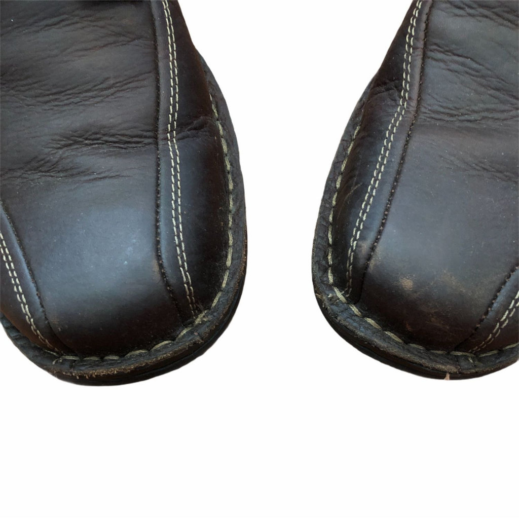 Clarks Espace Mens Size 13M Black Leather Casual Lace Up Oxford Shoes