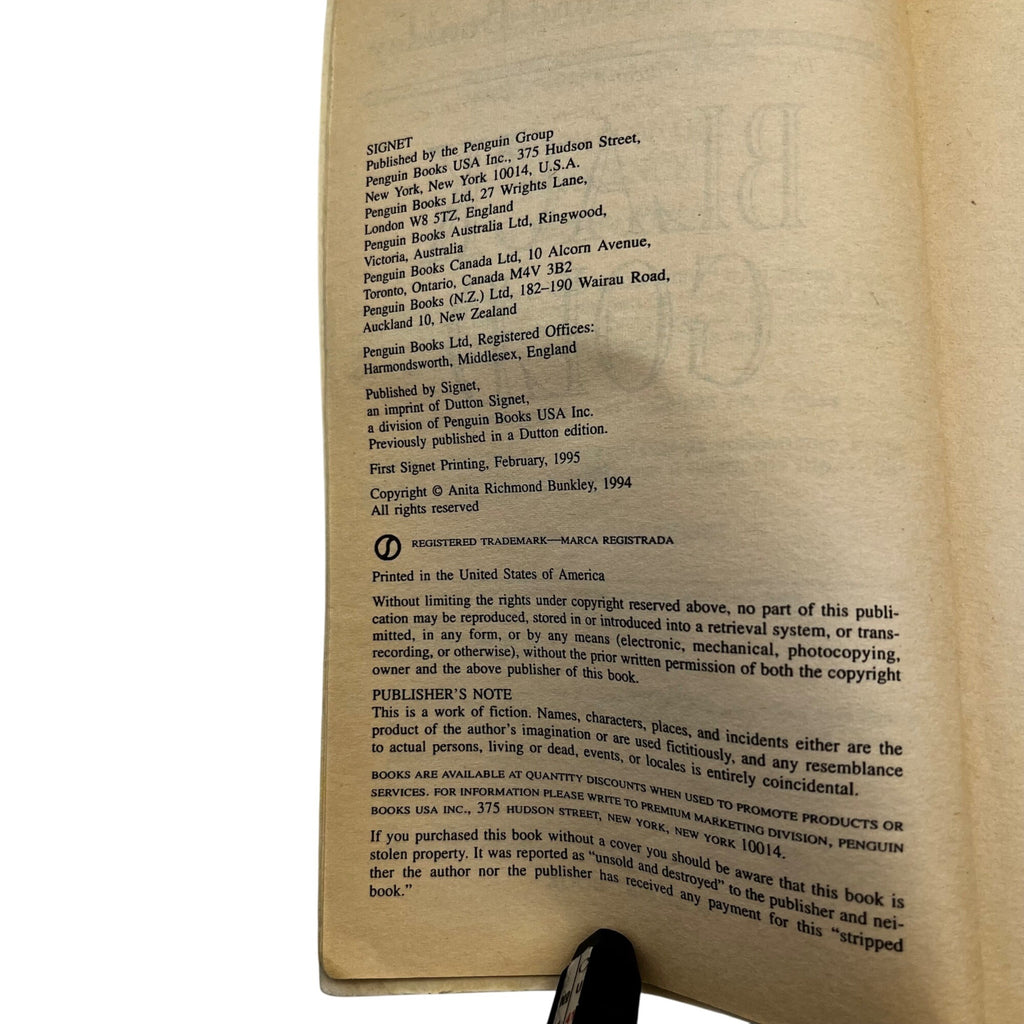 Black Gold By Anita Richmond Bunkley Paperback 1994 Novel