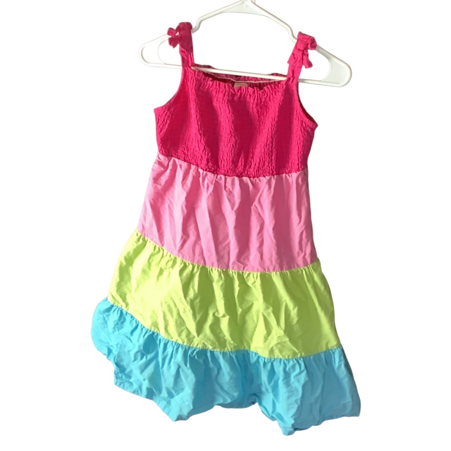 Gymboree Girls Summer Dress Ice Cream Sweetie Color Block Dress Multicolor Sz 12
