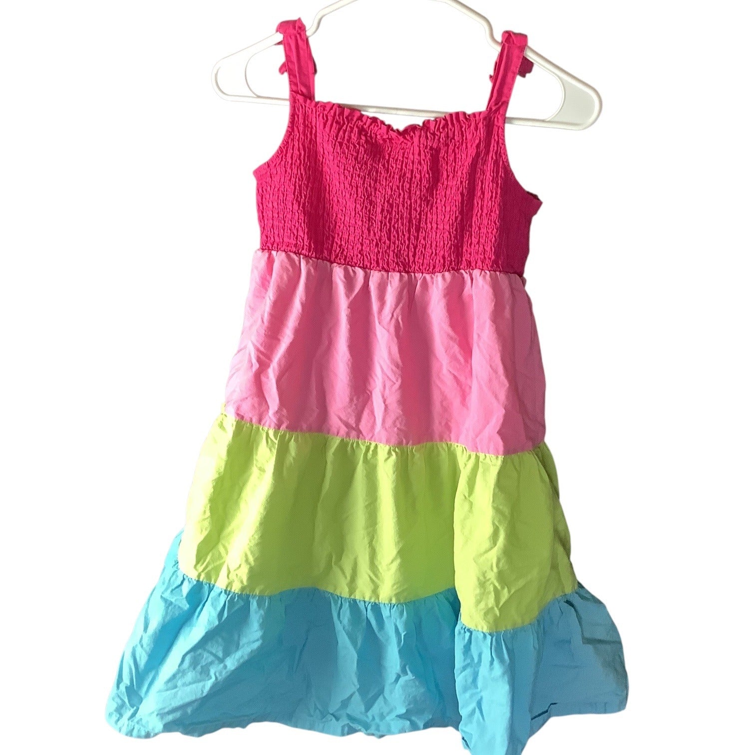 Gymboree Girls Summer Dress Ice Cream Sweetie Color Block Dress Multicolor Sz 12