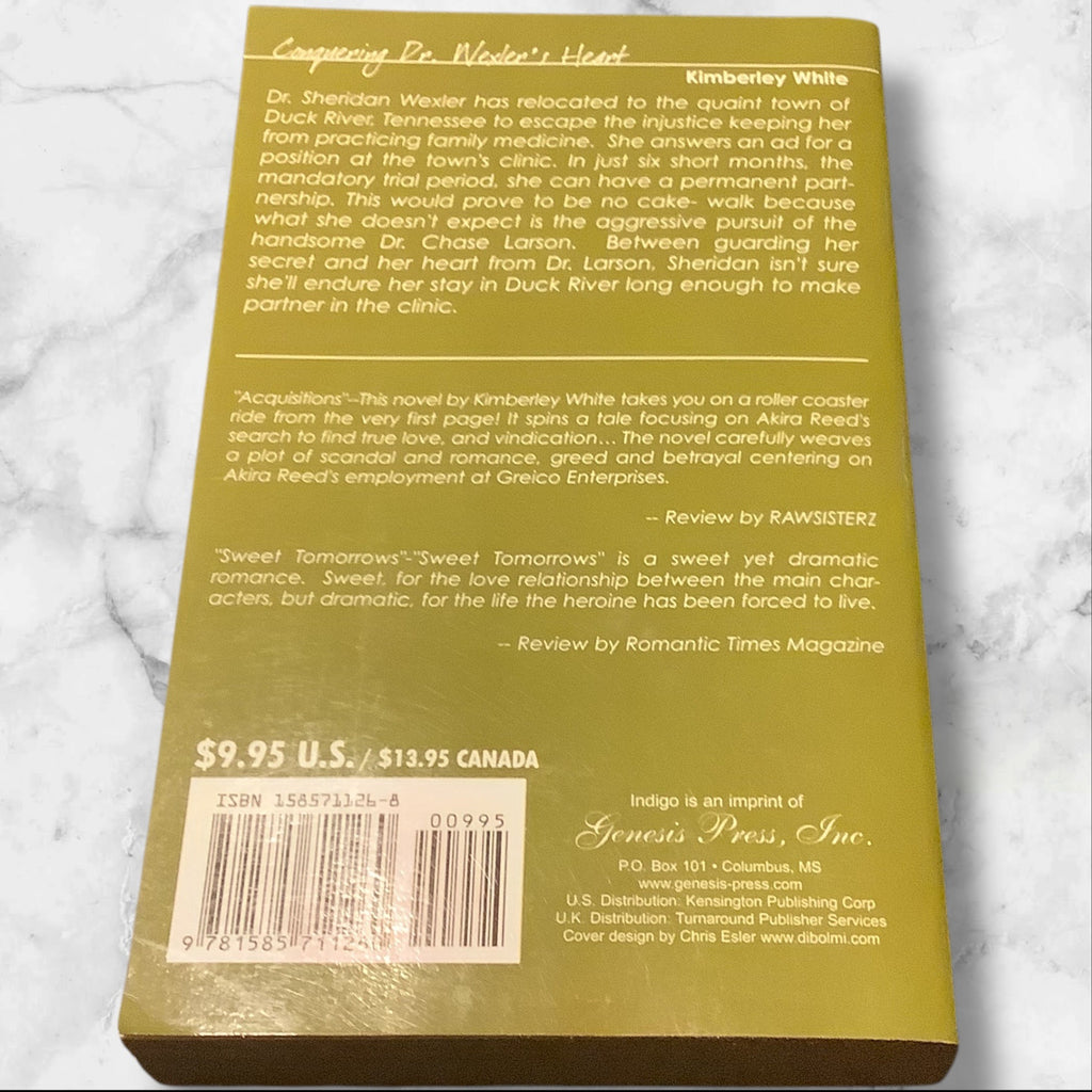Conquering Dr. Wexlers Heart By Kimberley White Paperback Romance Novel 2005