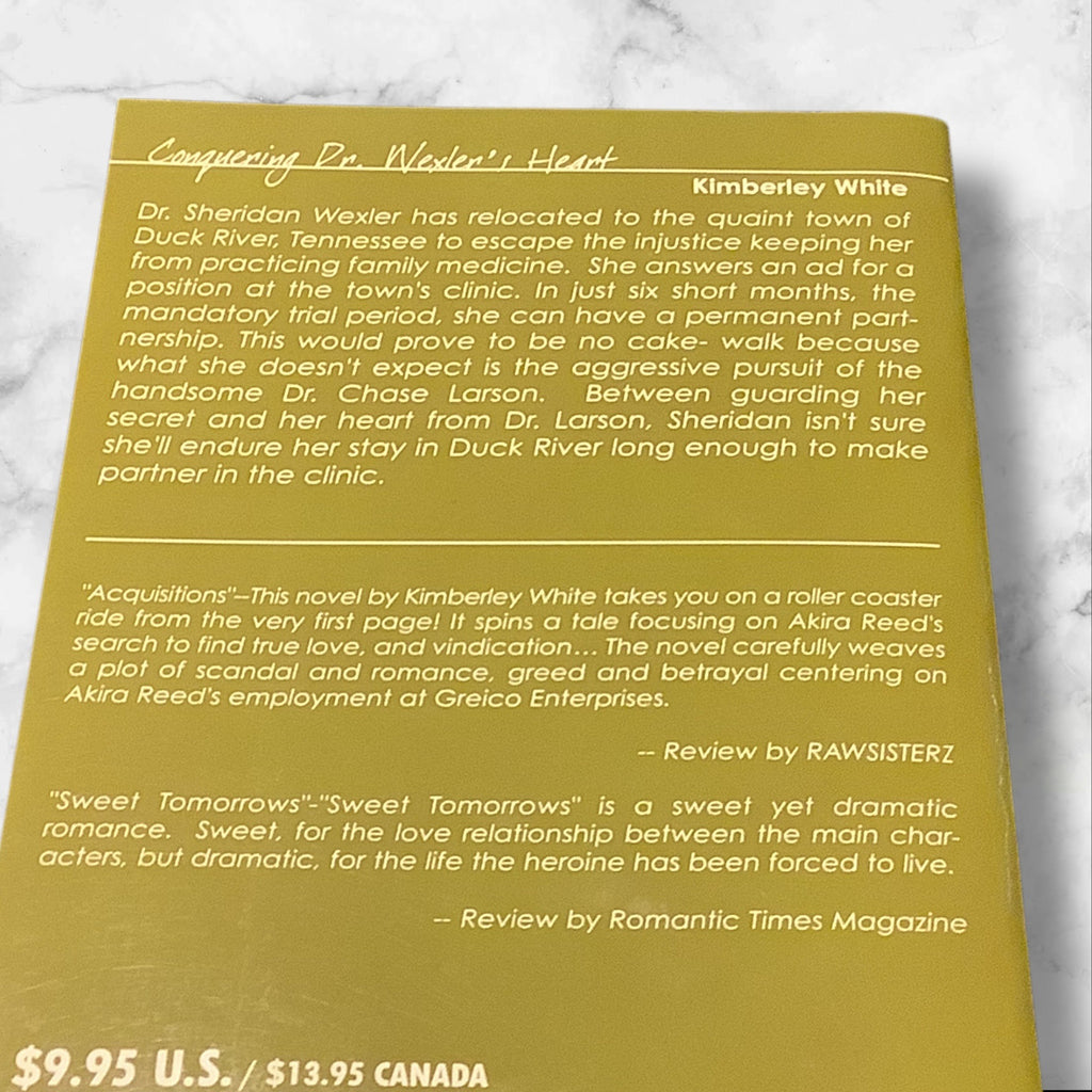 Conquering Dr. Wexlers Heart By Kimberley White Paperback Romance Novel 2005