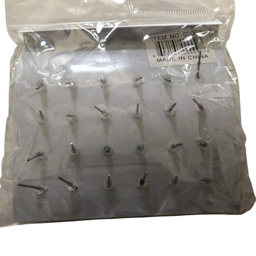 Fashion Jewelry Earring Set 12 Pairs Multicolor Pearl Studs For Women Girls