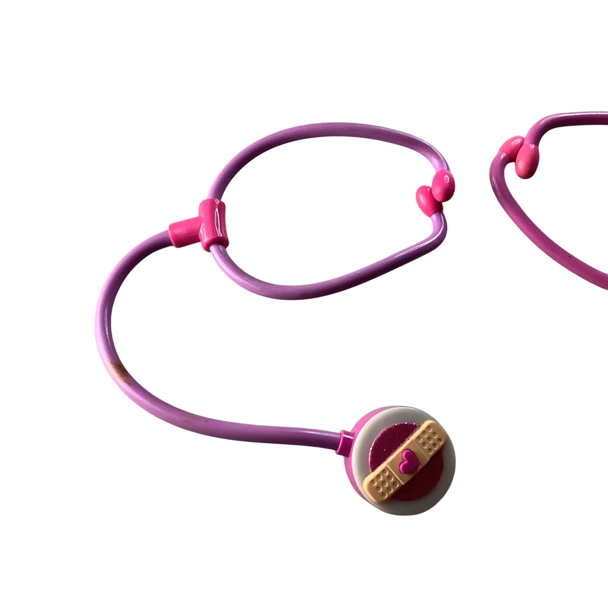 Doc McStuffins Kids Play Stethoscope Set 2 Pc Pink & Purple Bandage Design