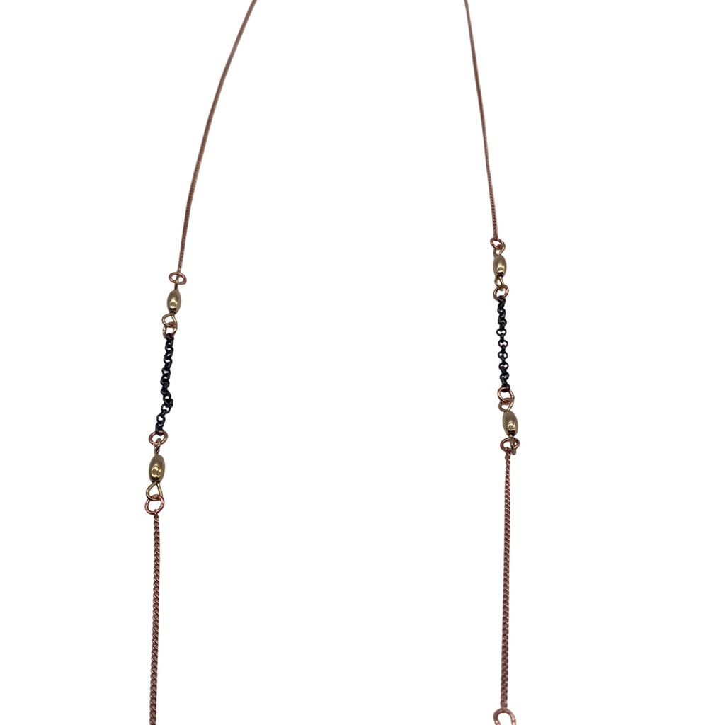 Chain Bib Cluster Fringe Necklace Rose Gold Gold Black Fashion Jewelry Adjustable