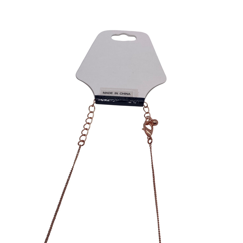 Chain Bib Cluster Fringe Necklace Rose Gold Gold Black Fashion Jewelry Adjustable