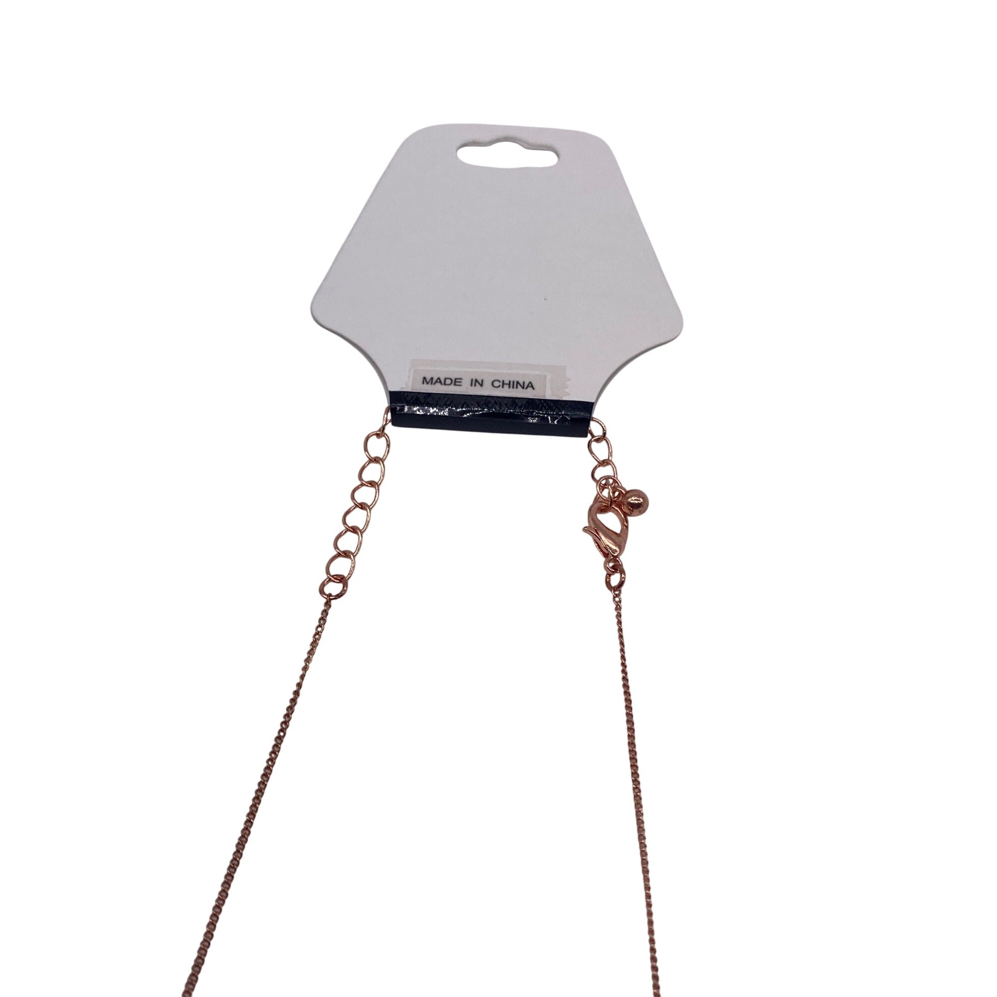 Chain Bib Cluster Fringe Necklace Rose Gold Gold Black Fashion Jewelry Adjustable