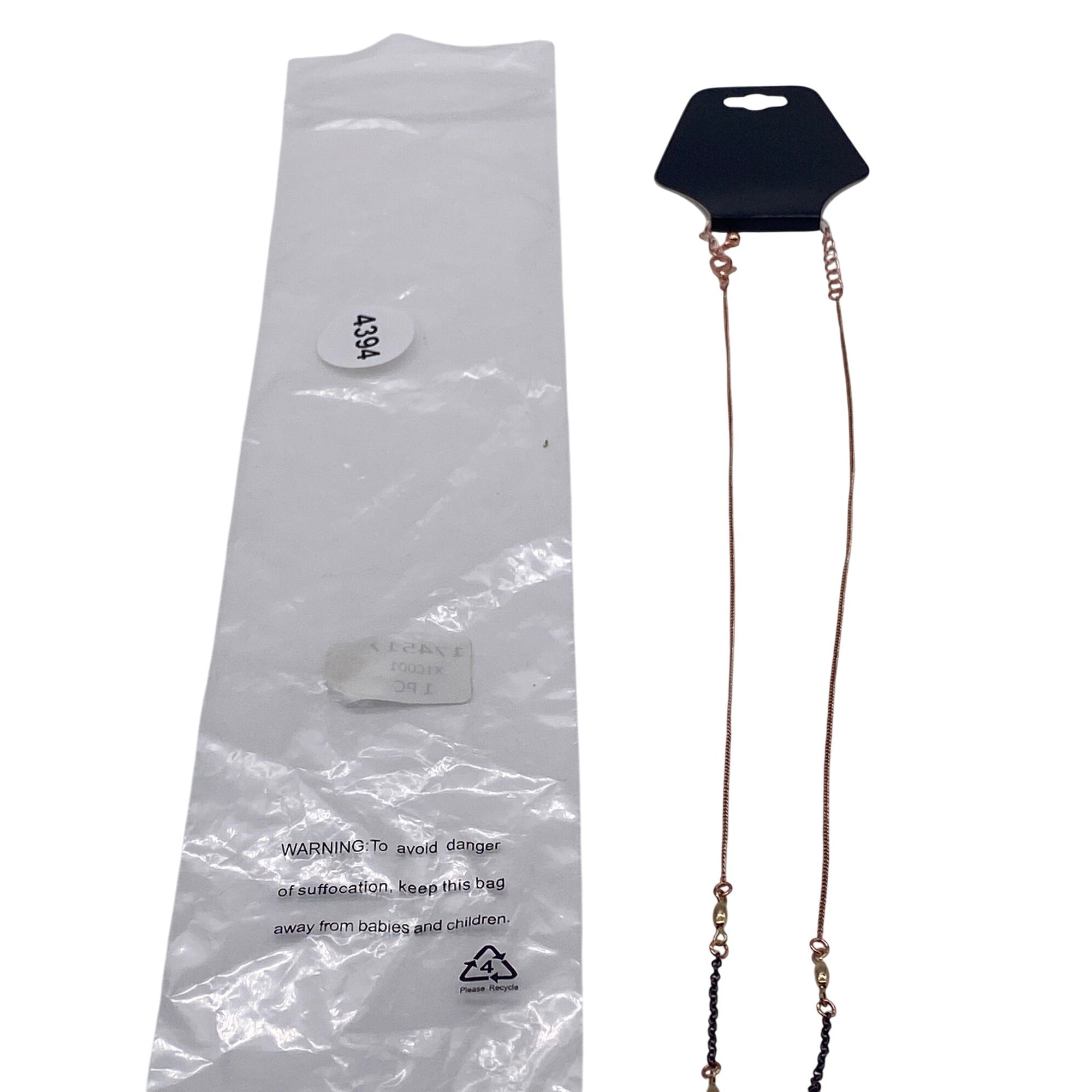 Chain Bib Cluster Fringe Necklace Rose Gold Gold Black Fashion Jewelry Adjustable