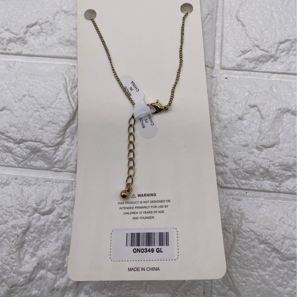 Fashion Leader Unisex Gold Tone Cross Pendant Necklace 16"