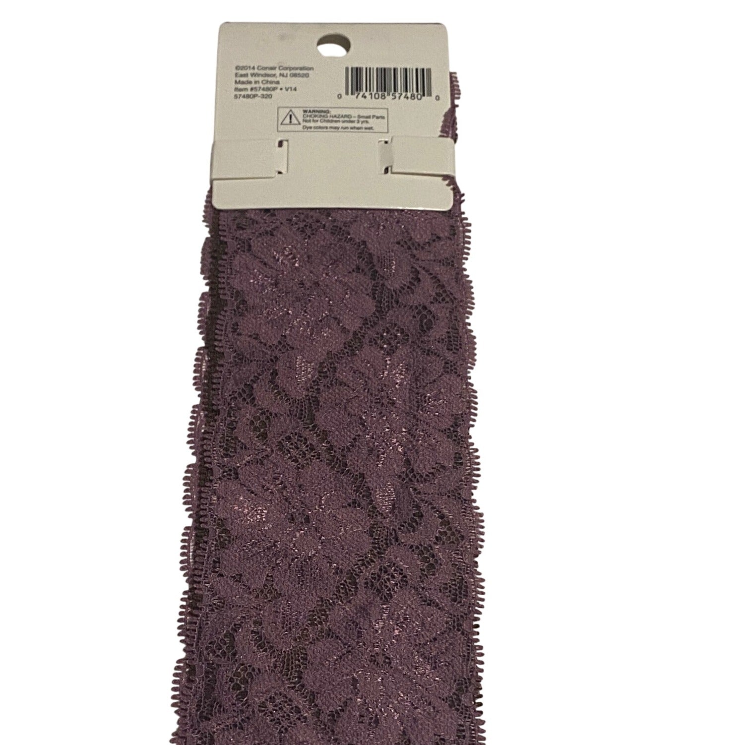 Conair Lace Headwrap 2pcs Multicolor Hair Accessories For Women Purple Brown